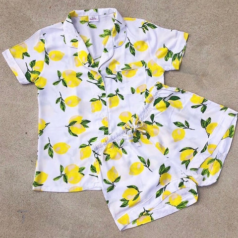 Unisex Children’s Pyjama Set - Amalfi Lemon